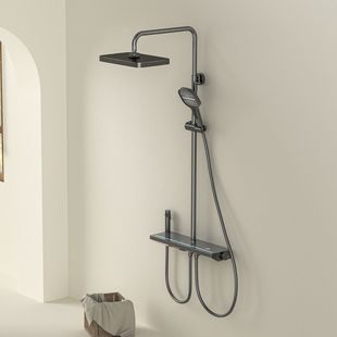 Bathroom Raindance Waist Spray Large Storage Multi-Function Combination Shower Constant Temperature Digital Display Home Shower Set with Four Buttons