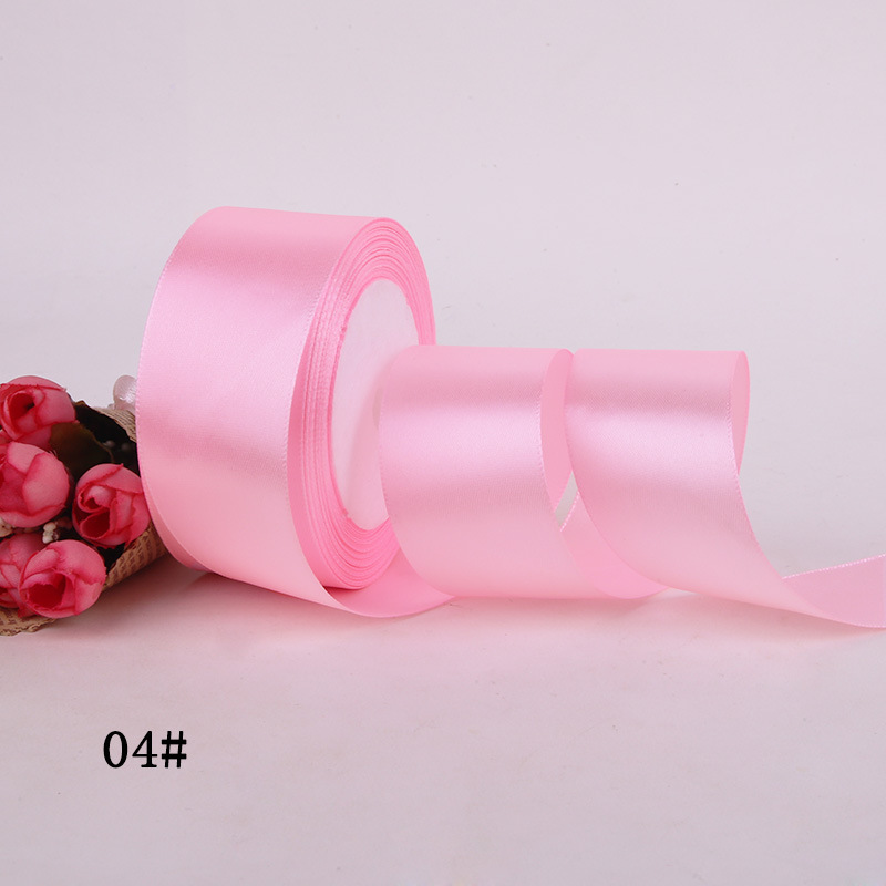 4cm cintas flores ramo de flores rosas correa de decoración mano DIY cuerda trenzada cinta de regalo cinta cinta cinta de seda de color sólido