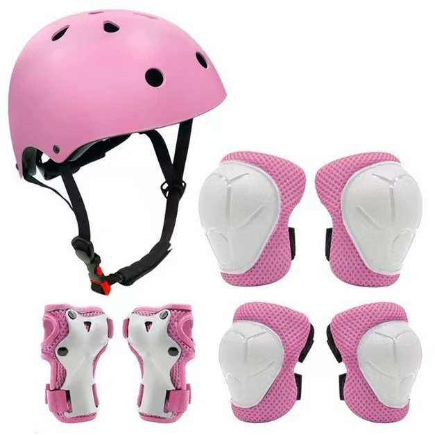Оптовая детский балансировочный автомобиль скутер для верховой езды Защитное снаряжение шлем Защитное снаряжение Костюм Детское роликовое катание защитное снаряжение Набор из 7 предметов