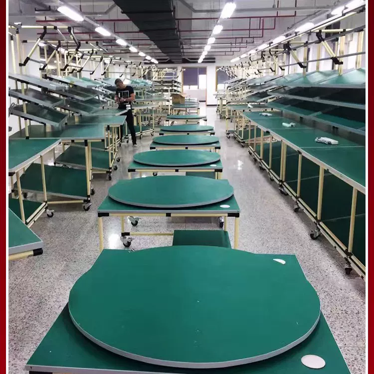 车间防静电生产线输送机传送带流水线工作台打包检测操作台实验桌