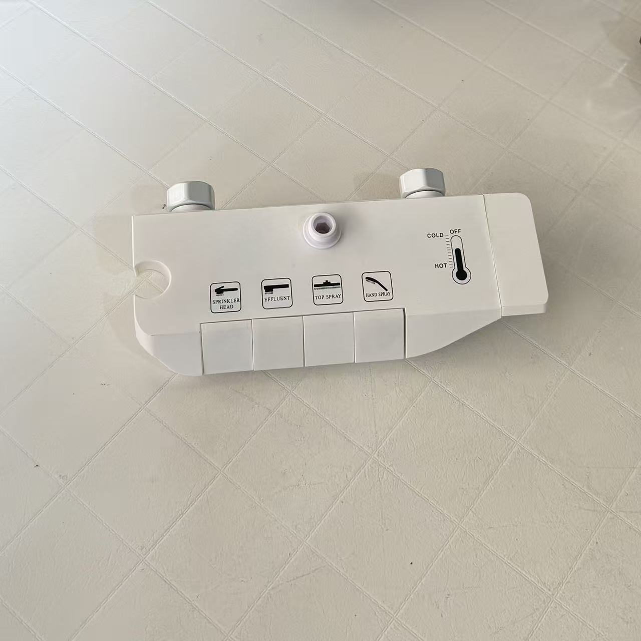Accesorios de ducha de baño doméstica cuerpo principal pistola de llave gris cuerpo de válvula de pulsador mezclador universal
