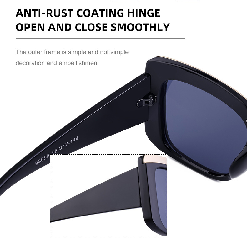 Box Sonnenbrille Für Damen Und Herren Mit Großem Rahmen_voghion.com