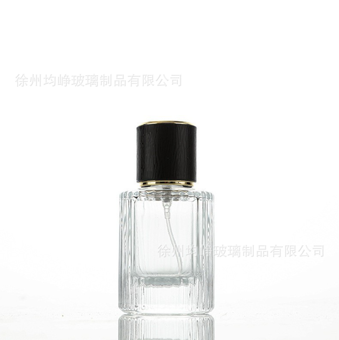 Ventas transfronterizas calientes 30ml 50ml botellas de fragancia de vidrio de muestra pequeña botella de aerosol portátil al por mayor