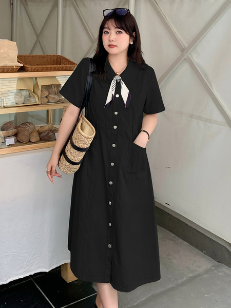 Elegant denim dress