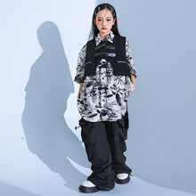 女童爵士舞服装帅气日系街舞演出服套装少儿嘻哈hiphop走秀舞台潮