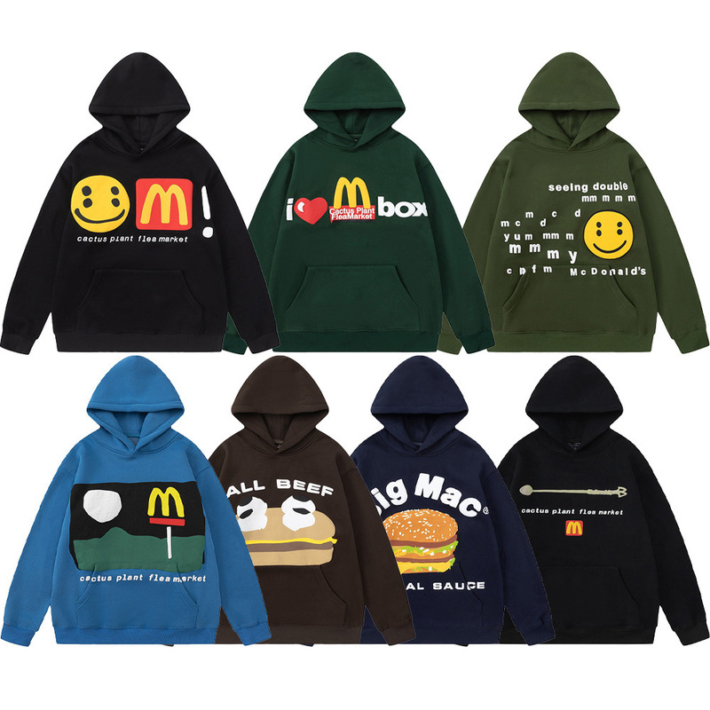 Kanye's CPFM Gold Arch Limited Joint Name Madonna Dang M Letter Foam fleece-lined Green Sweat Kanye's CPFM Gold Arch Limited Joint Name Madonna Dang M Letter Foam fleece-lined Green Sweat