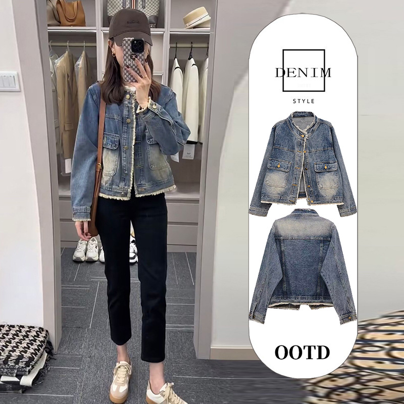 블루 데님 재킷(고품질)