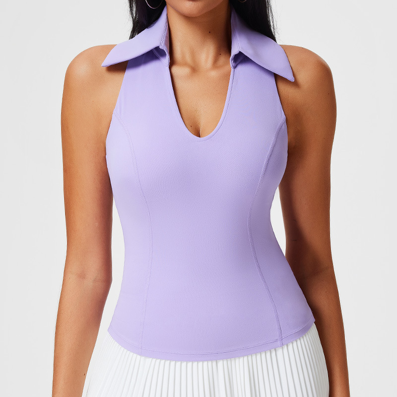 Ropa de tenis de color en contraste, traje deportivo para mujer, chaleco de yoga de secado rápido para correr, top de fitness, falda corta de bádminton, falda image 23