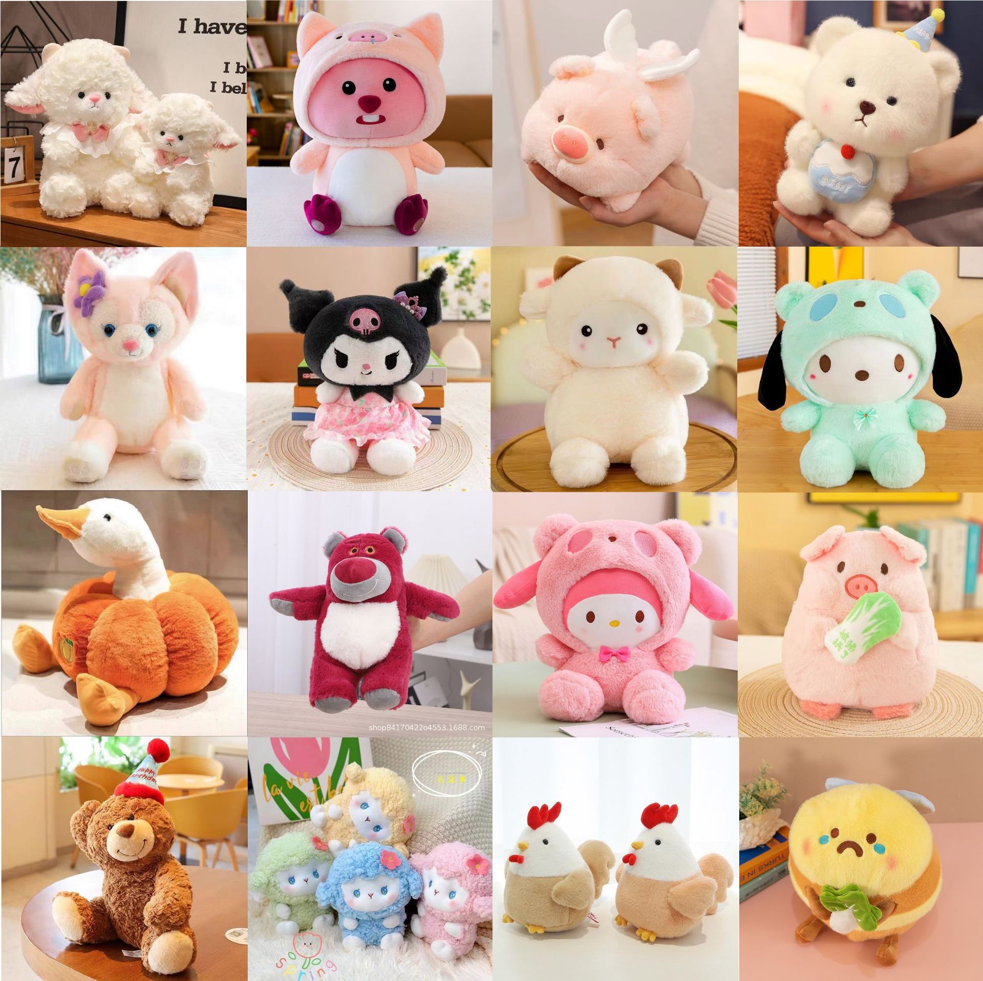 Plush Toys 8inch Claw Machine Dolls 25cm Claw Machine Dolls Wedding Gift Throwing Dolls Factory Wholesale