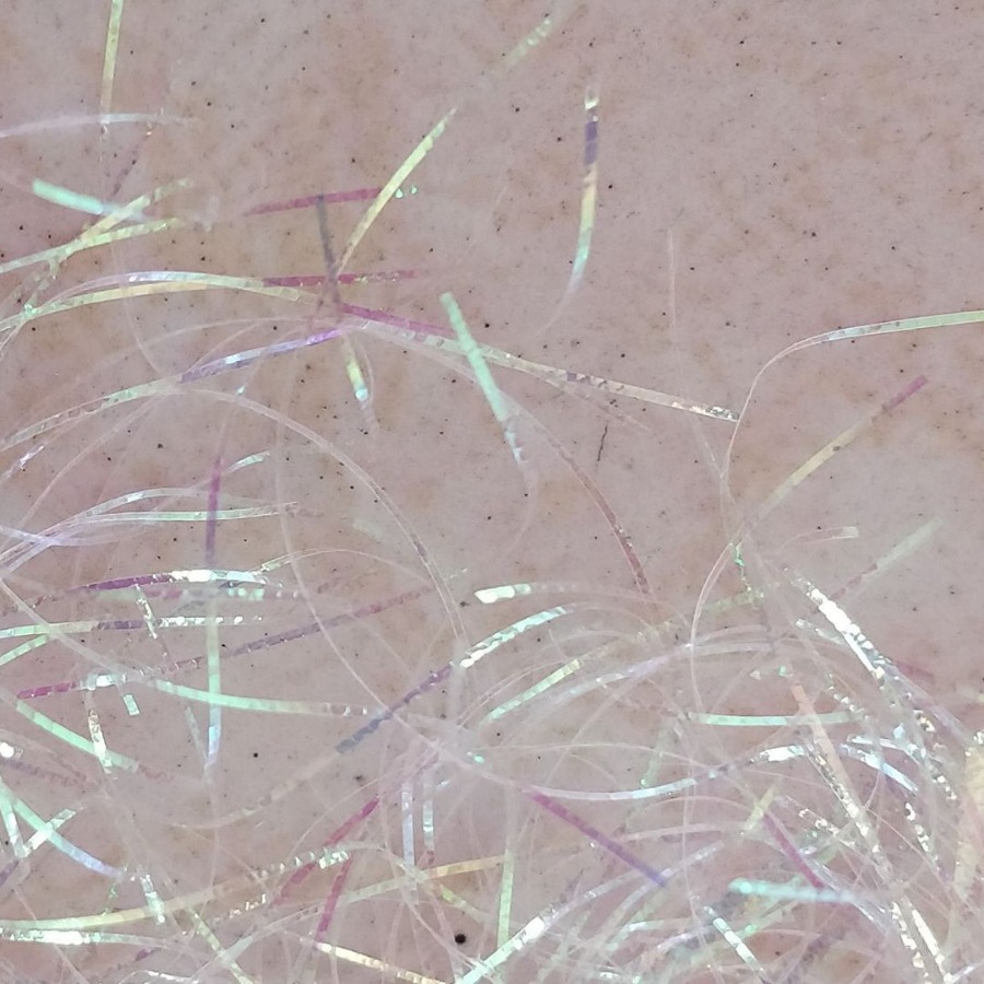 高亮彩虹炫彩曲线双色彩条淡粉红七彩螺纹状旋转线渔具飞蝇钩装饰