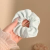 1# light blue hot diamond large intestine hair ring