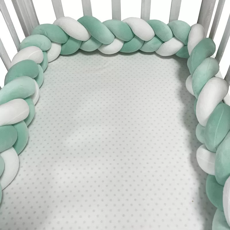 Crib, woven sides, children's tape, handmade, collision protection