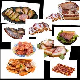 3659腊肉腊肠肉制品食物海报腊肉腊肠设计图片素材装饰画