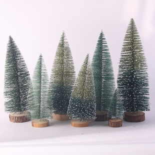 Small Christmas Tree Ornaments, Christmas Supplies Decorations, Desktop Window Display, White Pine Needles, Small Mini Pine Trees