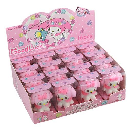 Korean version of creative cute Kukumi shape pencil sharpener cute student silicone high-value pencil sharpener pencil sharpener gift