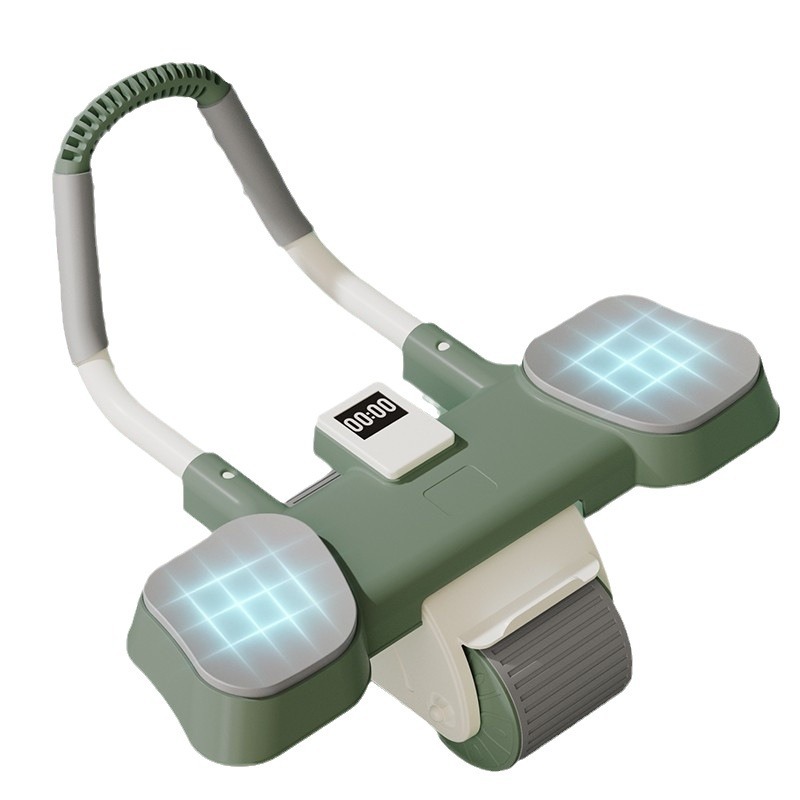 Rueda abdominal rebote automático rueda muscular abdominal vientre de contracción rueda del vientre adelgazamiento vientre artefacto codo soporte chaleco línea práctica artefacto