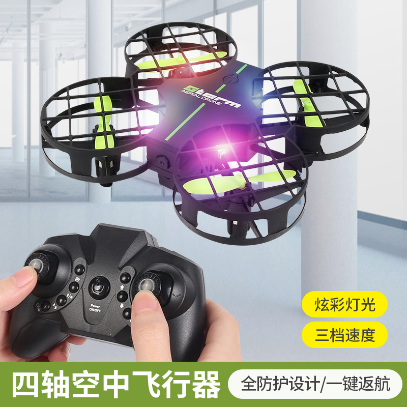 Cross-Border Mini Quadcopter, Height-Fixed and Fall-Resistant, Small Remote Control Aircraft, Primary School Student Drone, Children's Toy