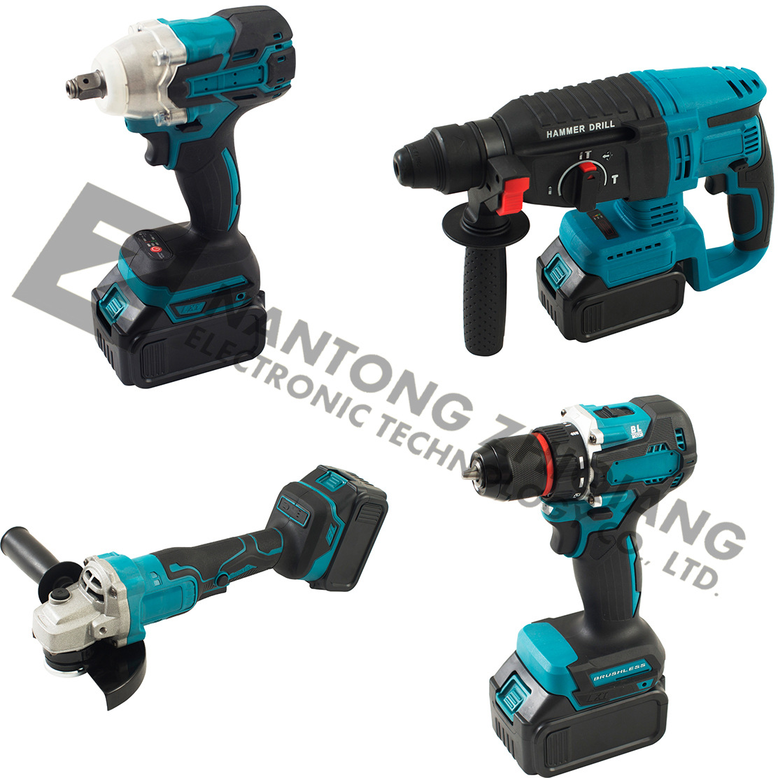 Lithium-powered cordless drill combo, 3-in-1, rechargeable
