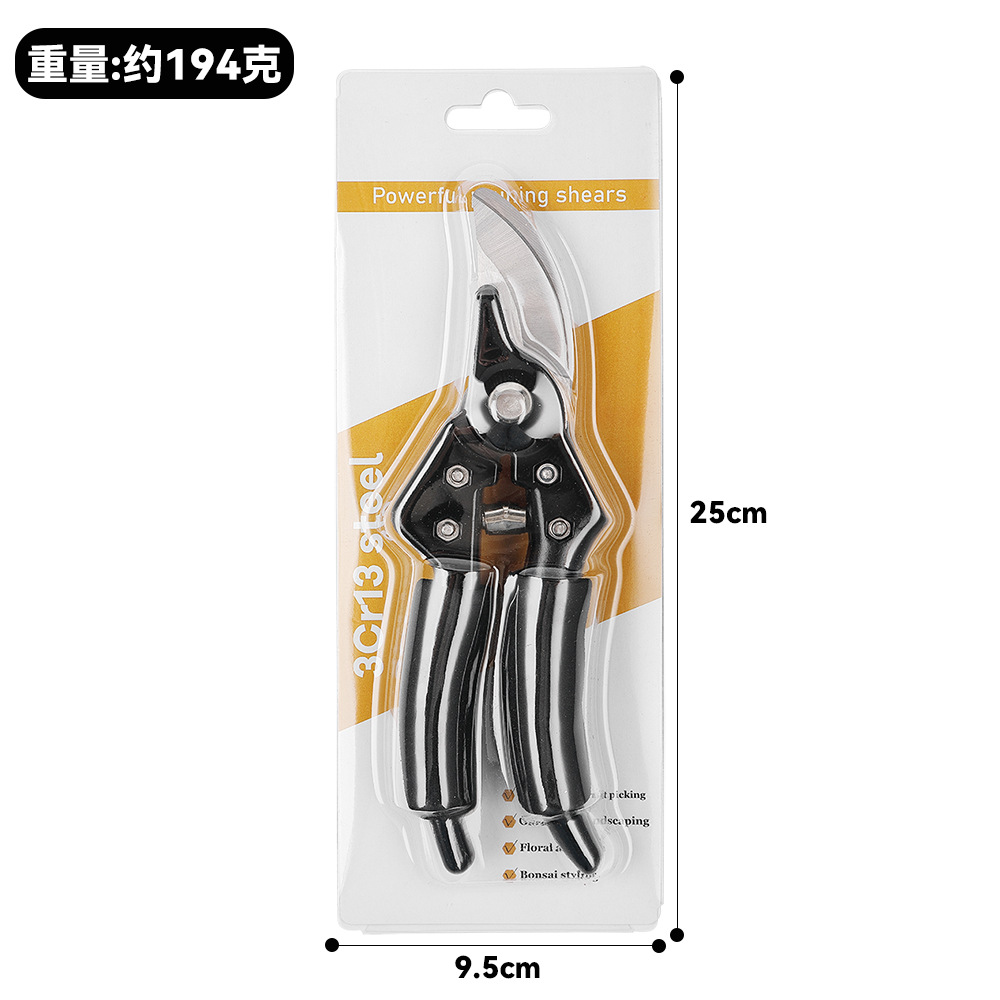 250 black handle pruning shears [card]]