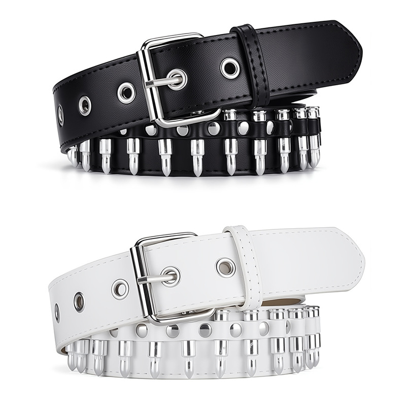 Cross-Border Instagram-Style Niche Punk Belt Bullet Belt Jeans Trendy Belt Subculture Y2K Hot Girl Decoration