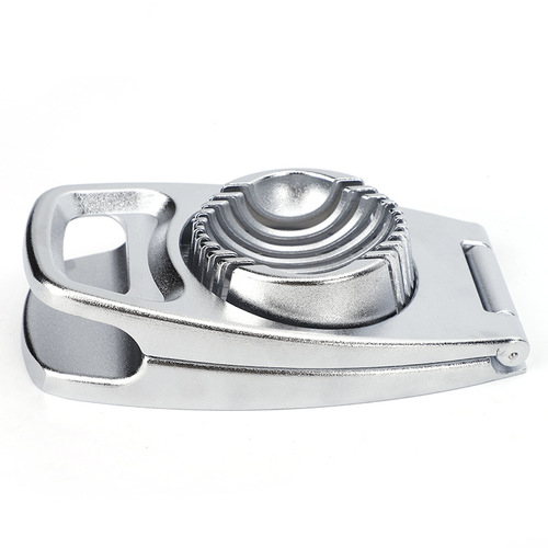 Alloy two-in-one Japanese multifunctional egg cutter household stainless steel egg splitter slicer kitchen gadget