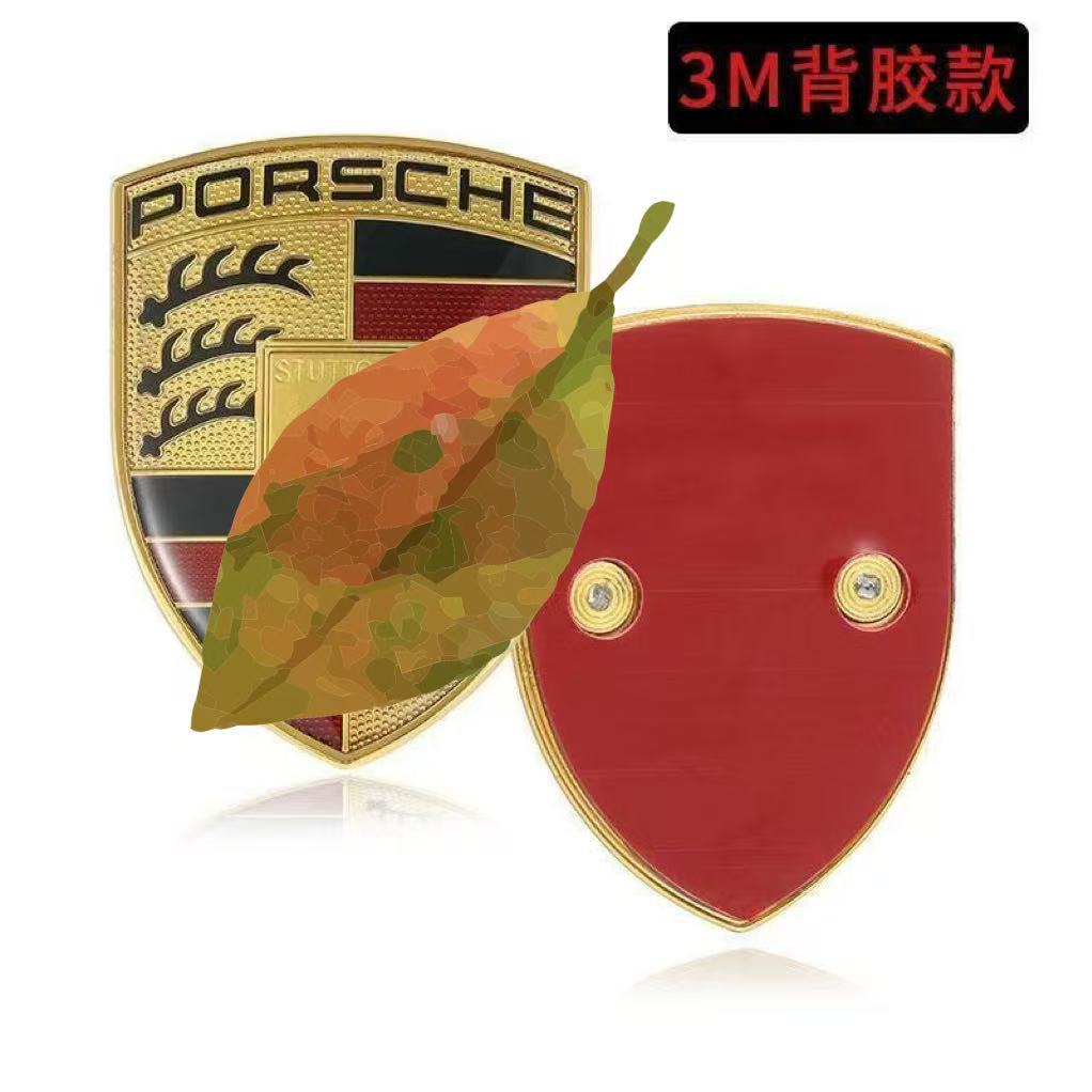 Suitable for Porsche Front Car Logo Macan Cayenne Hood Logo 718 Front Car Logo Taycan Panamera 911
