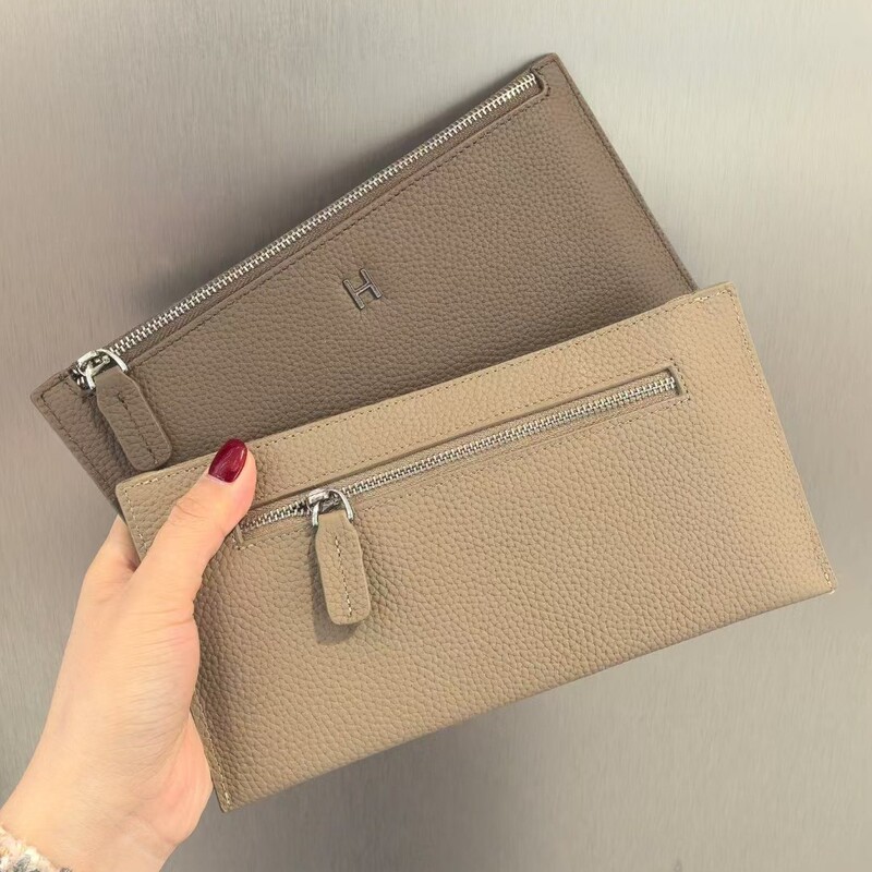 Wallet for Women, Genuine Leather Long Card Holder, Id Holder, Ultra-Thin Women's Clutch, Large Capacity Phone Bag, Coin Purse
