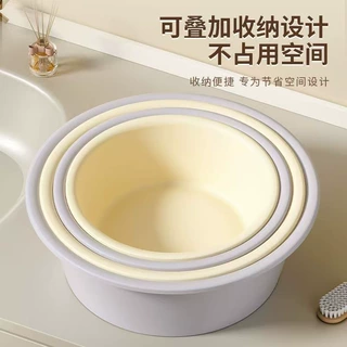 奶油风婴儿加厚家用宿舍学生洗衣洗菜盆子洗脸塑料脸盆洗脸脚盆子
