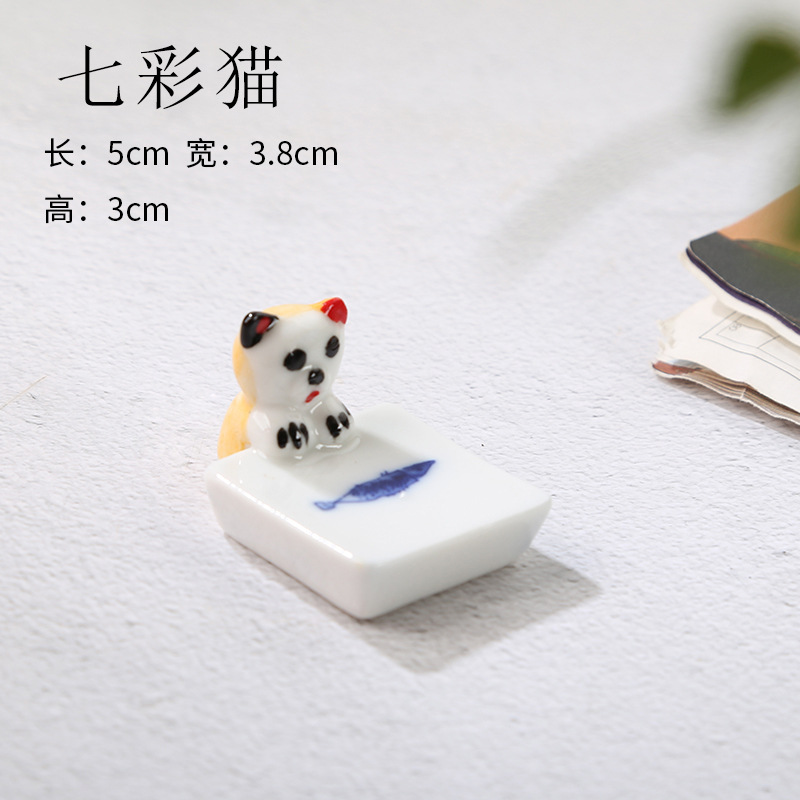 (206 고양이 강아지 트레이) 노란 고양이