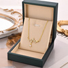 Elite fashionable necklace stainless steel, chain for key bag , European style, simple and elegant design, does not fade, wholesale