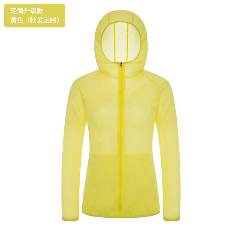 Ropa de protección solar de verano logotipo personalizado impresión deportiva abrigo ligero y delgado al aire libre ropa de piel masculina y femenina ropa de grupo personalizada image 9