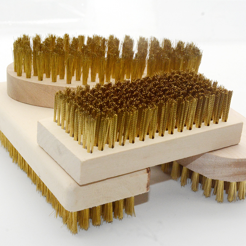 Cepillo de alambre de cobre cepillo de alambre de acero cepillo de desincrustación cepillo de desincrustación cepillo de rodillo de malla cepillo de desbarbarbado manual