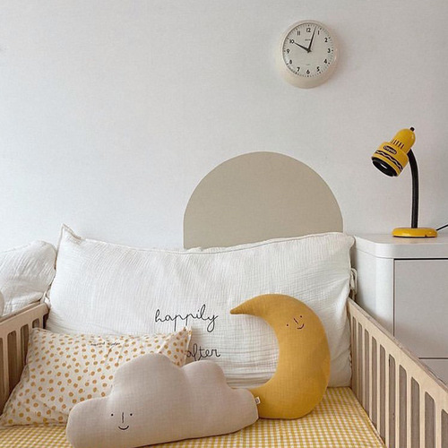 INS Nordic Style New Nap Pillow Cloud Moon Solid Color Pillow Home Office Cartoon Bedside Pillow Plush