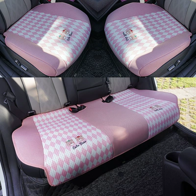 Glory Seat Cushion Four Seasons – Modelə uyğun (Original) oturacaq örtükləri - pink-three-piece-set-dolphin