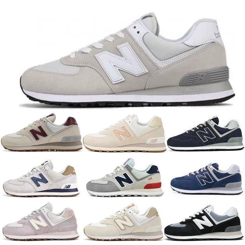Pure Original Putian New Balance Women's Casual Shoes Nb Ml574 Series Classic Retro Couple Sports Shoes Jogging Shoes for Men