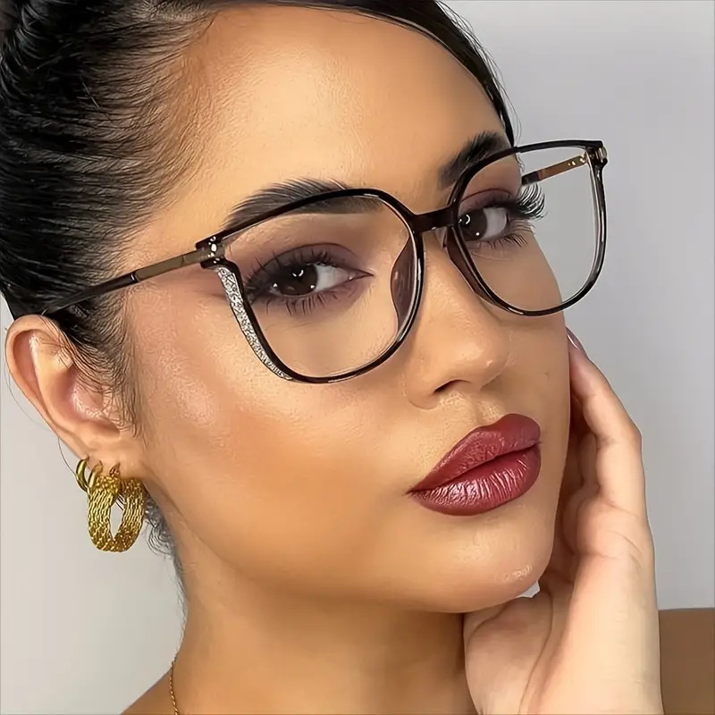 New cross-border anti-blue light reading glasses, fashionable large-frame reading glasses for women, cross-border bestseller TEMU glasses