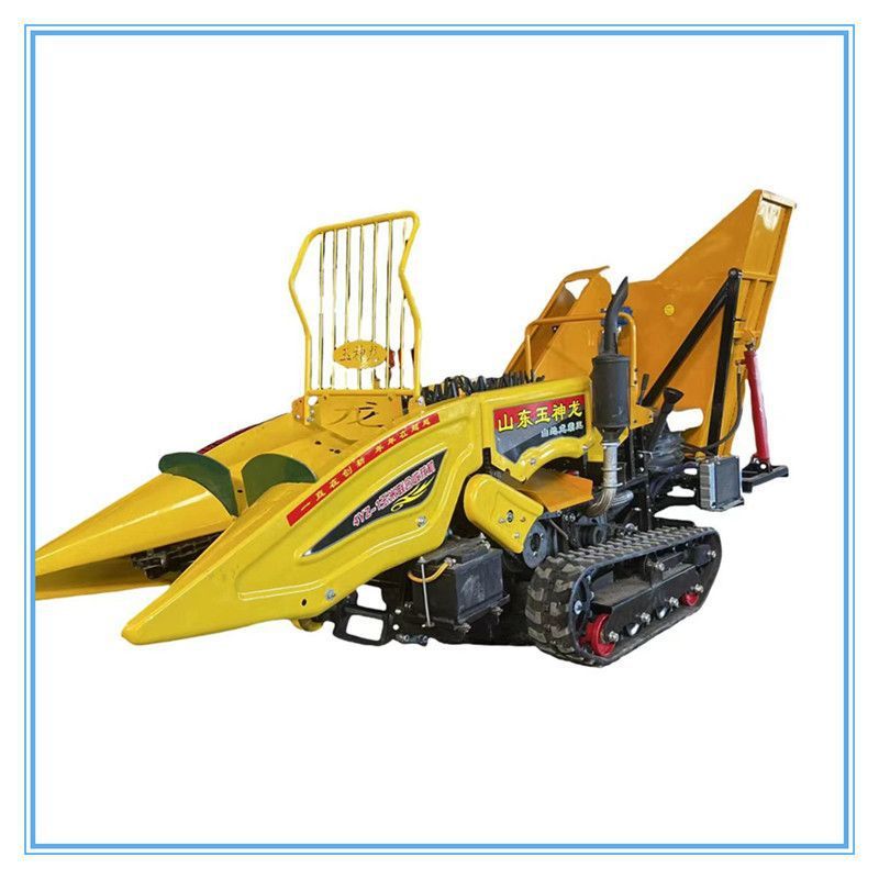 山地丘陵玉米履带联合收割机收割扒皮粉碎秸秆苞米收获机