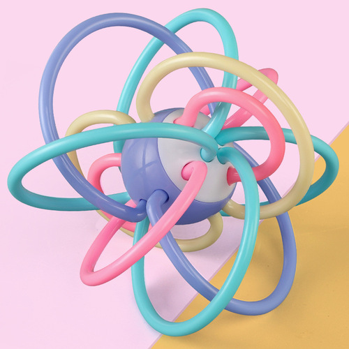 Baby toy chewable and boilable educational early education newborn baby grasping training 3 months 6 Manhattan hand grasping ball