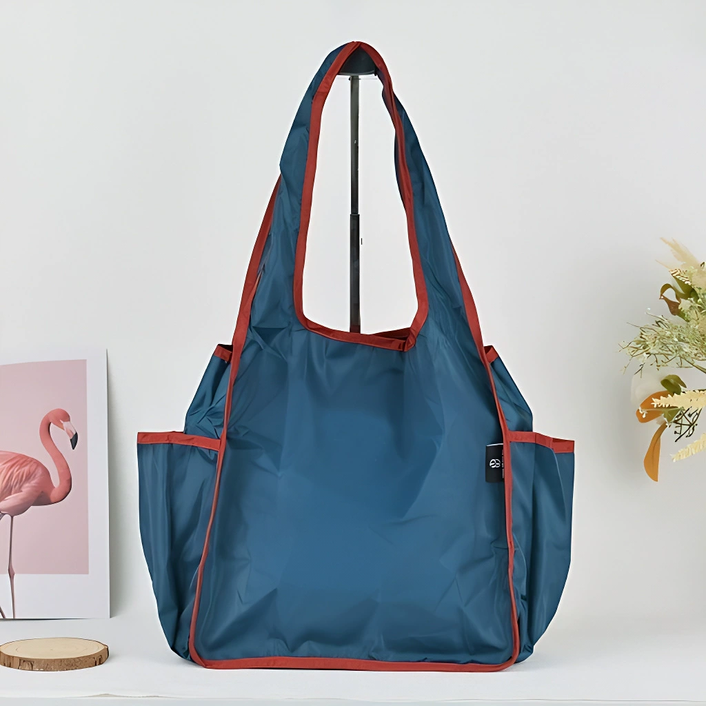 Capacious shoulder bag, foldable one-shoulder bag, shopping bag, (Physicals)