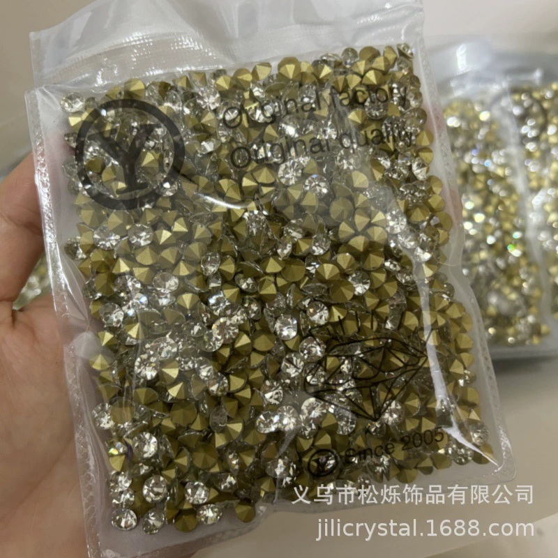 Кристаллические остроносые туфли DIY с заостренной подошвой, одежда, аксессуары для ногтей, крупные стразы, заводская оптовая продажа