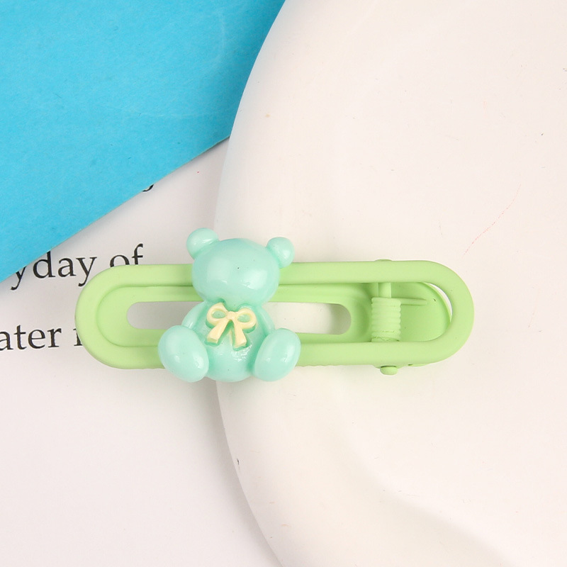 Primavera nueva historieta Sanrio oval metal horquilla linda chica dulce lado Bangs hairpin tocado