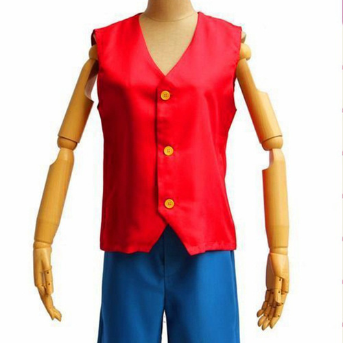 Sweet One Piece COS costume, Luffy's first generation clothes, Luffy costume cosplay, European size