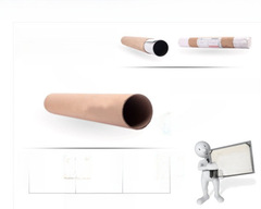 Paper tube packaging opp bag + foam 350g paper box + pearl cotton packaging (only for matching use) 