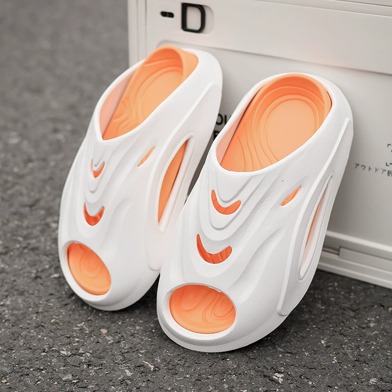 Носить спортивные тапочки мужская мода 2024 новый стиль дома толстая подошва противоскользящая фекалий на открытом воздухе пляжные холодные тапочки летом