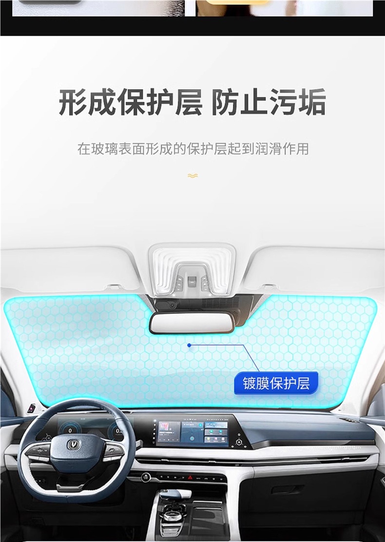 Car Anti-Fog Agent, Interior Defogger, Car Windshield and Rearview Mirror Rain Repellent, Long-Lasting Water Repellent and Rain Protection Agent