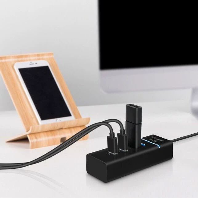 Хабер Speed USB компьютерный удлинитель HUB полу-интерфейс один зажим четыре USB полу-интерфейс