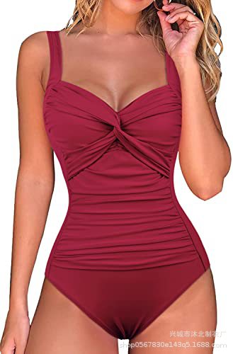 2023 Amazon popular traje de baño de una pieza para mujer traje de baño de contracción del vientre traje de baño cruzado delantero image 10