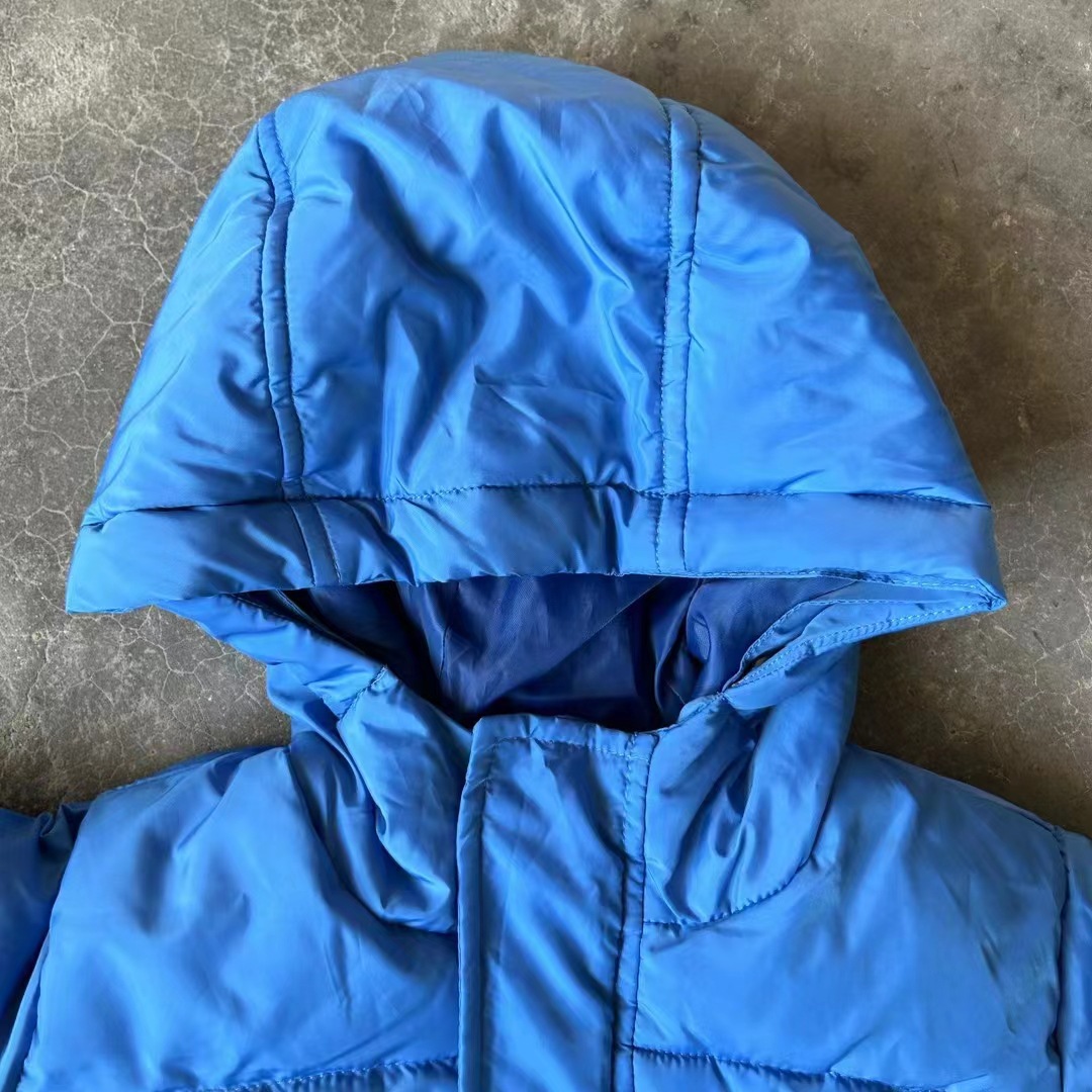 Ropa acolchada de algodón de marca europea y americana exportación niños ropa acolchada de algodón con capucha al por mayor