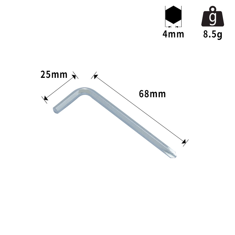 Llave hexagonal personalizada con cabeza cruzada de arroz de doble propósito destornillador simple al por mayor L galvanizado 7 galvanizado en caliente