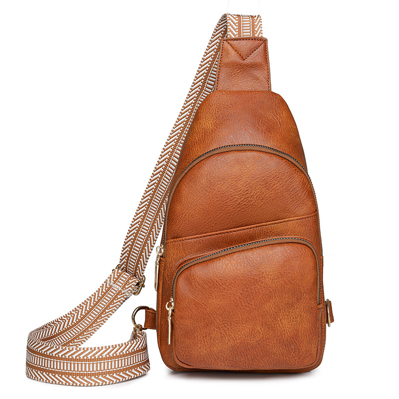 2024 New Korean Edition Versatile Fashion Single Cross Shoulder Backpack Casual Chest Women's Small Bag_voghion.com